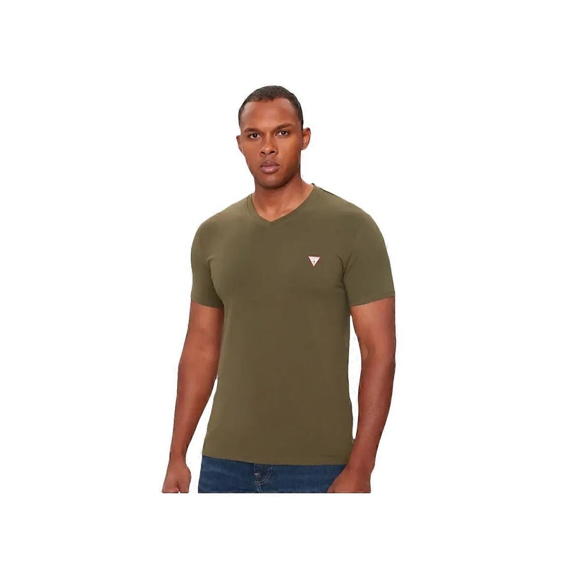 Men’s Guess Triangle G T-shirt Khaki
