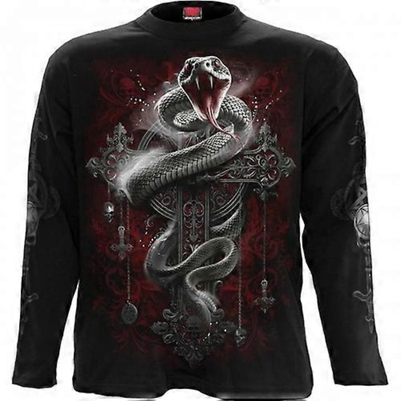 Spiral Direct Unisex Adult Gothic Serpent T-Shirt