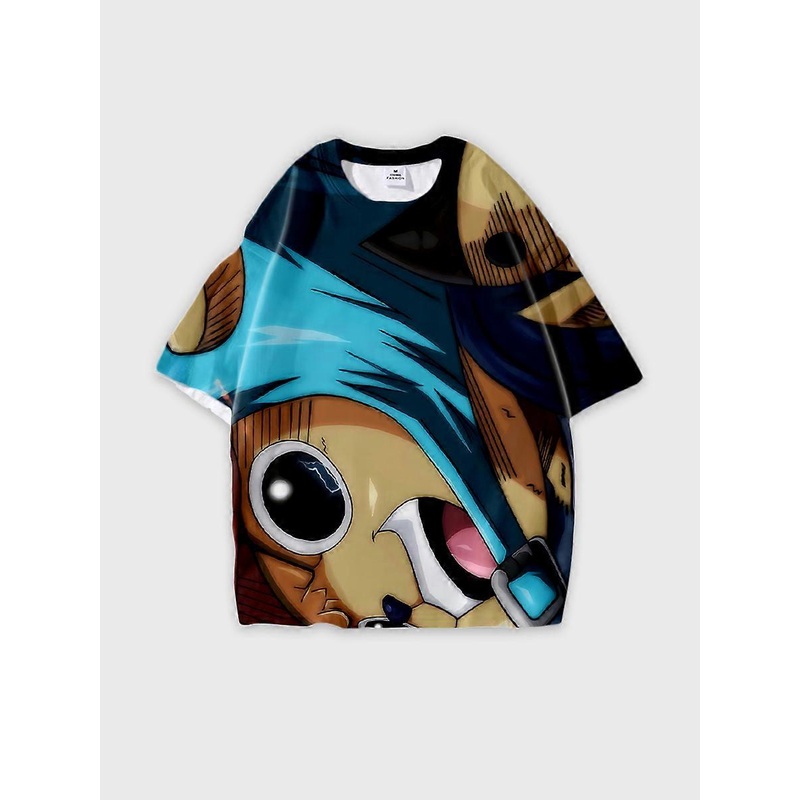 T-shirt round neck Anime Role Pattern loose short sleeve JW4053