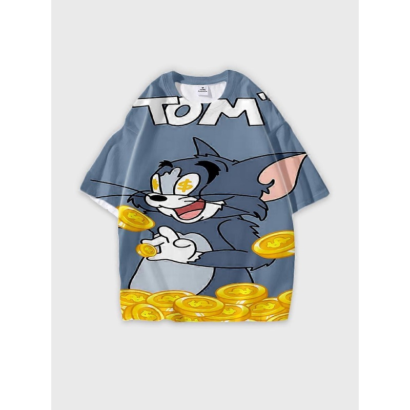 T-shirt short sleeve round neck summer casual loose D2150