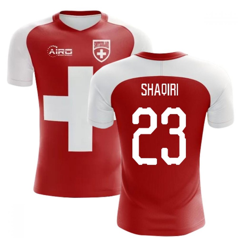 2025-2026 Switzerland Flag Concept Football Shirt (Shaqiri 23) – Kids