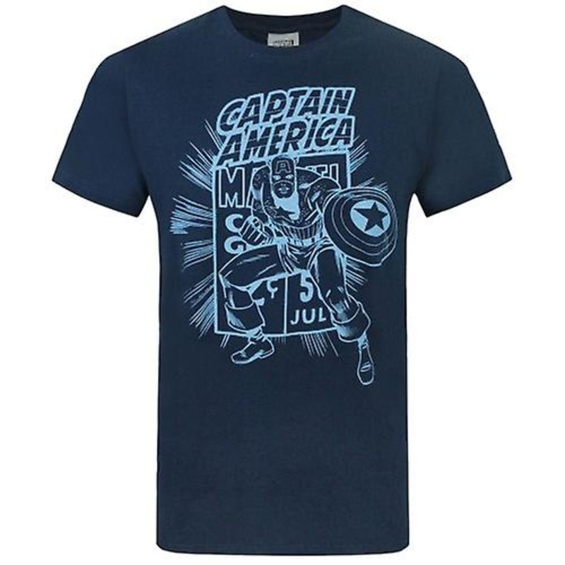 Captain America Official Mens Comic Book T-Shirt