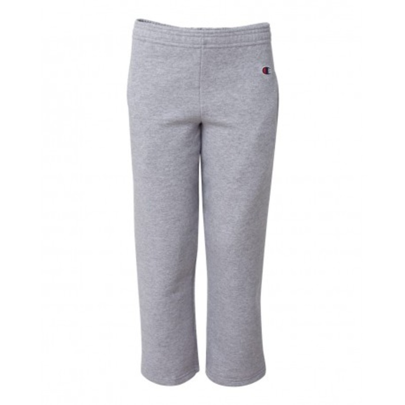 Champion P890 Powerblend Youth Open-Bottom Sweatpants with Pockets | Champion P890