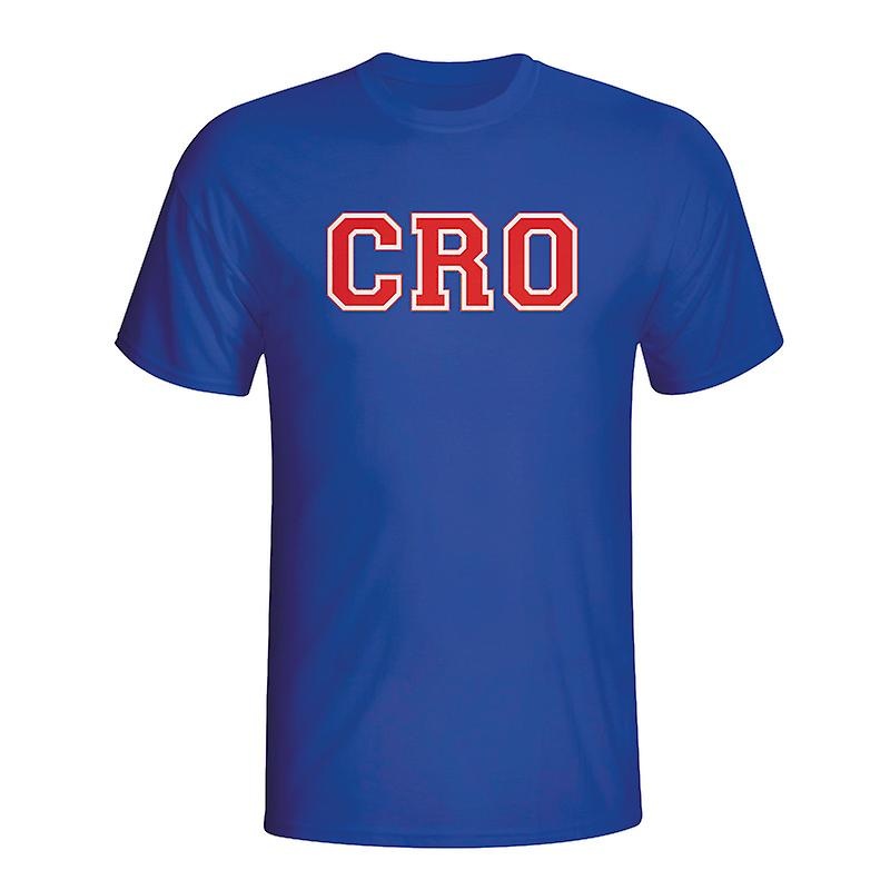 Croatia Country Iso T-shirt (blue) – Kids