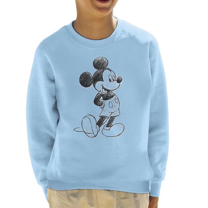 Disney Mickey Mouse Sketch Drawing Kid’s Sweatshirt