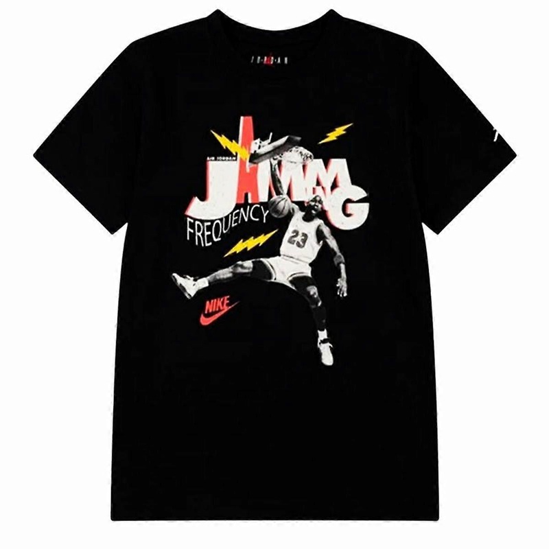 Kids’ Short Sleeve T-Shirt Jordan Mj Jamming Ss Black