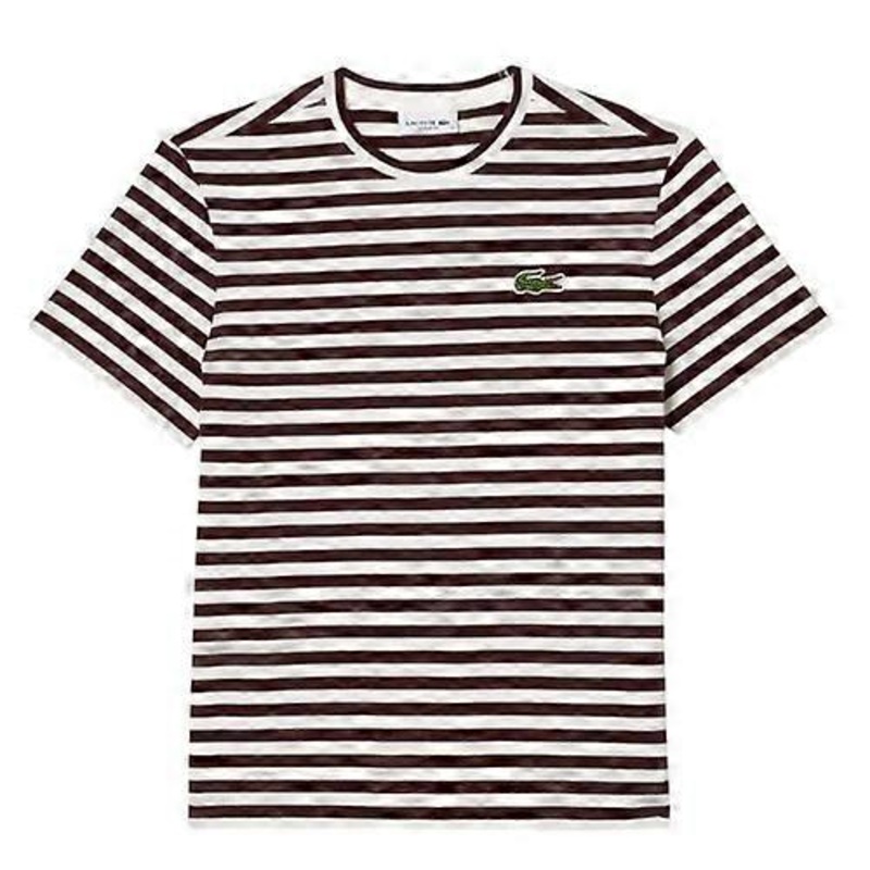 Lacoste Womens/Ladies Striped Cotton Loose Fit T-Shirt
