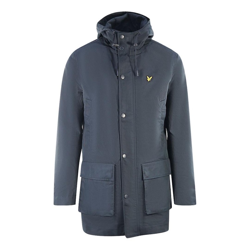 Lyle & Scott Hooded Parka Navy Blue Jacket