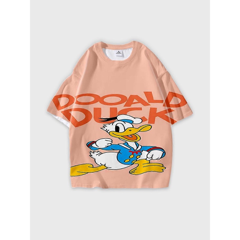 T-shirt round neck Cartoon Pattern loose short sleeve JW4312