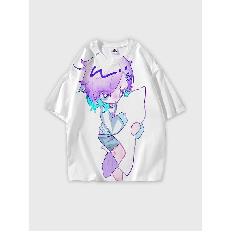 T-Shirt Round Neck, Loose Short Sleeve Paradox Live THE ANIMATION Graphic Tee, Unisex Summer Casual Top V737