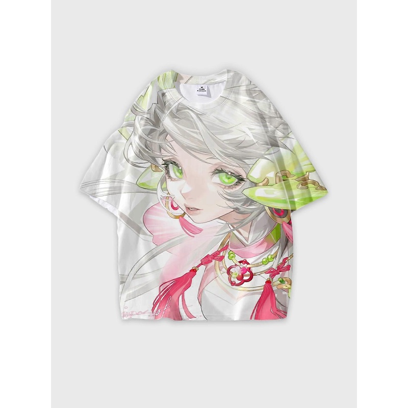 T-Shirt Round Neck, Loose Short Sleeve Pattern Graphic Tee, Unisex Summer Casual Top U1781