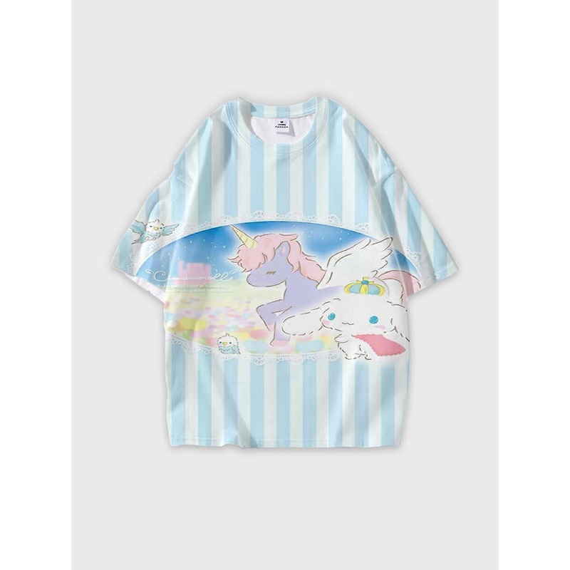 T-shirt short sleeve round neck summer casual loose E2683
