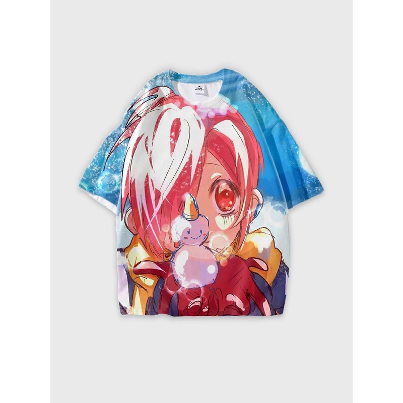 T-Shirt Short Sleeve Round Neck, Summer Casual Loose Graphic Tee, Unisex The Toilet-bound Hanako-kun W553