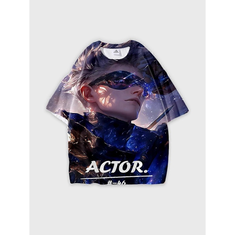 T-shirt short sleeve round neck summer casual loose P1510