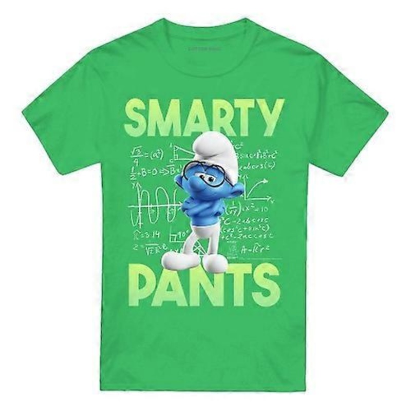 The Smurfs Unisex Adult Brainy Smurf T-Shirt