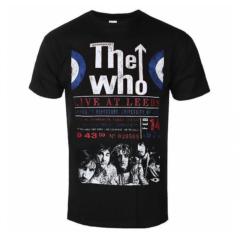 The Who Unisex Adult Live At Leeds ’70 Cotton T-Shirt