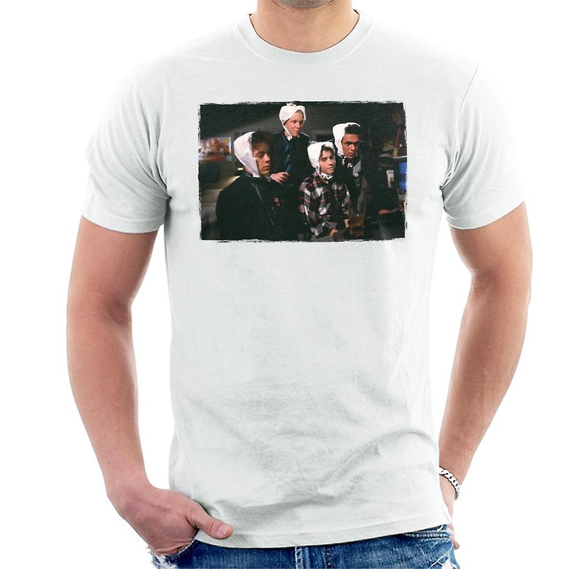Weird Science Why Are We Wearing Bras On Our Heads Men’s T-Shirt