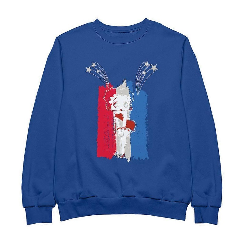 Betty Boop Americana Stars & Flag Women’s Sweatshirt