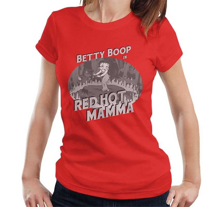 Betty Boop In Red Hot Mamma Women’s T-Shirt
