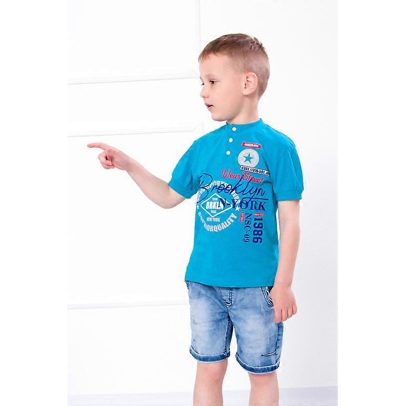 Boys Casual T-Shirt  Breathable Cotton, Short Sleeves, Summer,  HC 6201-001-33