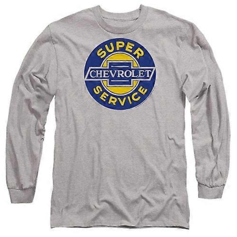 Chevrolet Unisex Adult Super Service Heather Long-Sleeved T-Shirt