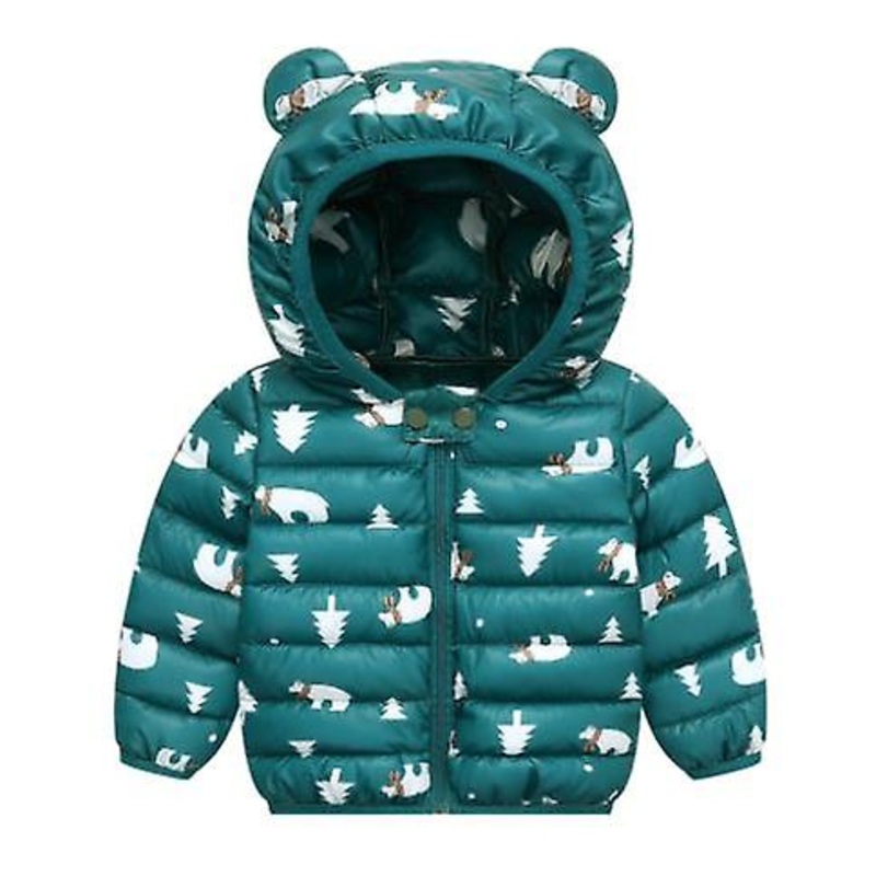 Children’s Down Jacket 2023 Autumn And Winter New Arrival Cartoon Style Children’s Cotton Jacket Boys And Girls Short Hooded Cotton Jacket