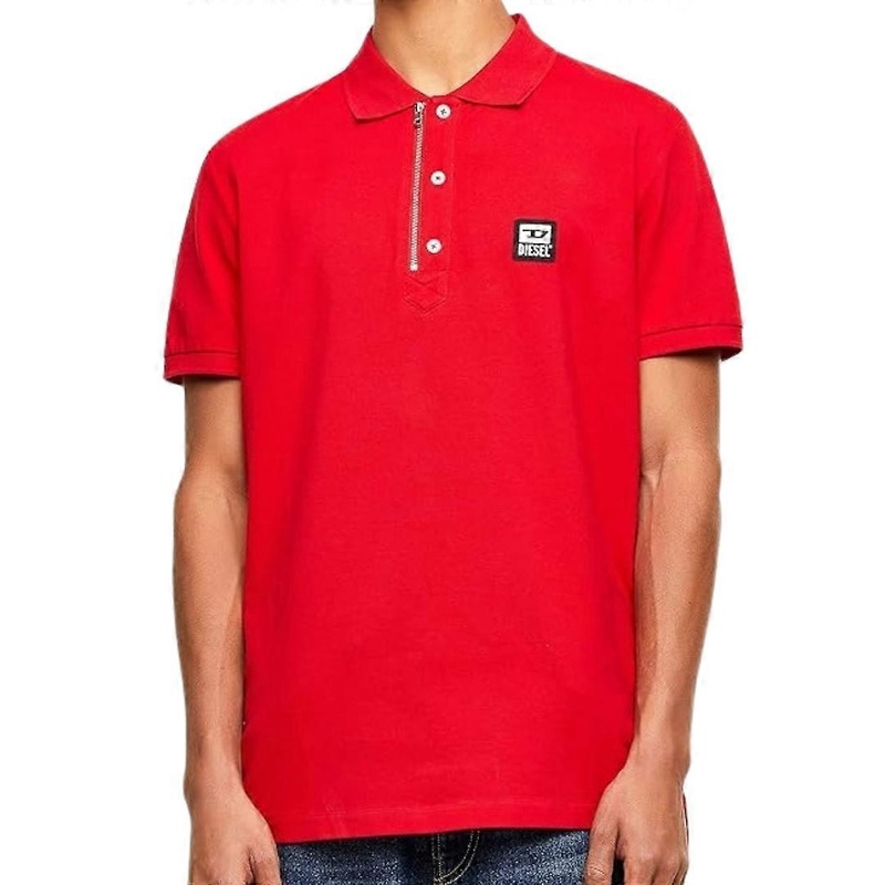 Diesel T-Harry Racing Red Polo Shirt