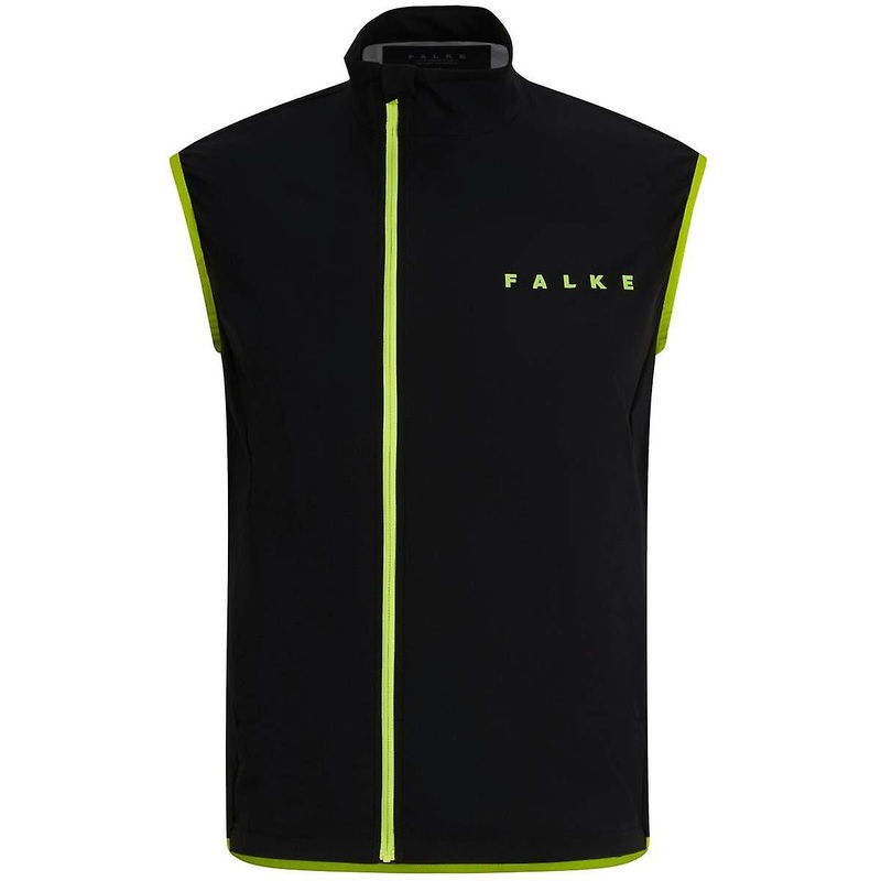 Falke Light Biking Waistcoat – Black/Lime Green