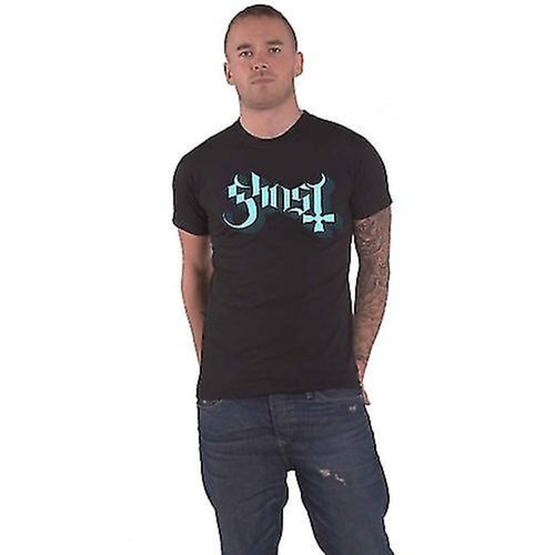 Ghost Unisex Adult Keyline Logo T-Shirt