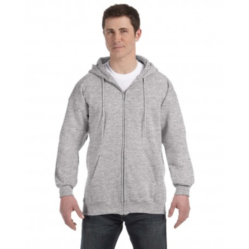 Hanes F280 Adult Ultimate Cotton 90/10 Full-Zip Hooded Sweatshirt | Hanes F280