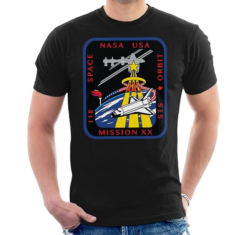NASA STS 118 Space Shuttle Endeavour Mission Patch Men’s T-Shirt