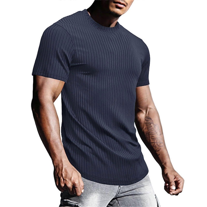 Rundhlas Men’s TShirt Sports Shirt Short Sleeve Casual Gym Shirt Breathable Training  XXL