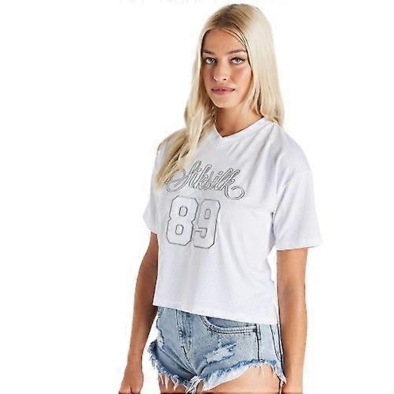 SikSilk Womens/Ladies Baseball T-Shirt