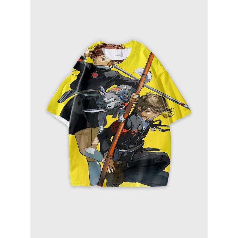 T-Shirt Short Sleeve Round Neck, Summer Casual Loose Graphic Tee, Unisex PERSONA V765