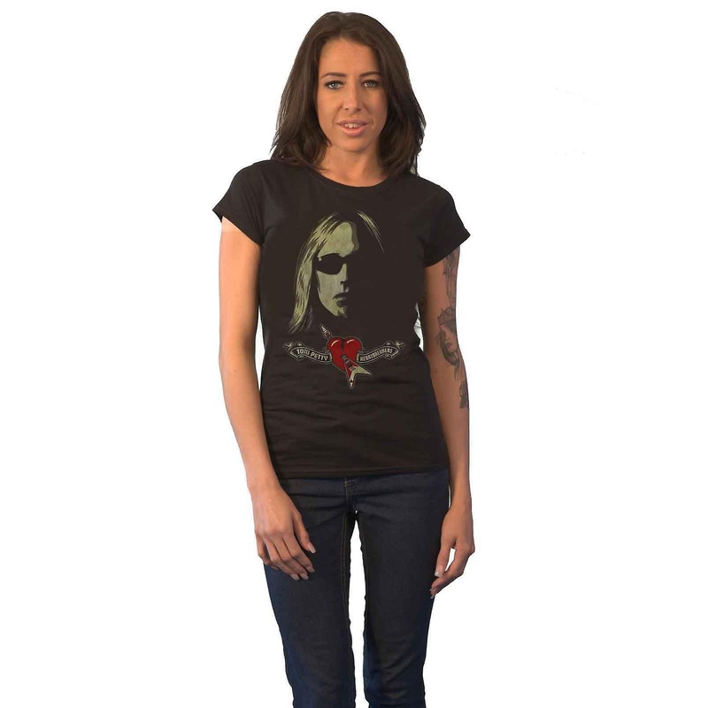 Tom Petty & The Heartbreakers Shades Skinny Fit T Shirt
