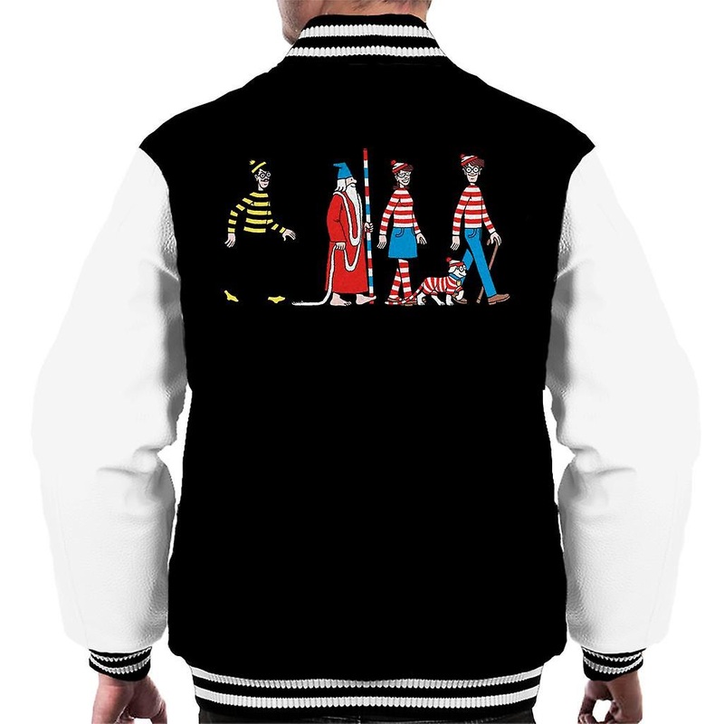 Where’s Wally Characters Walking Men’s Varsity Jacket