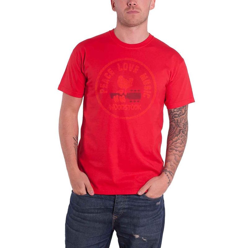 Woodstock Love Peace Music T Shirt