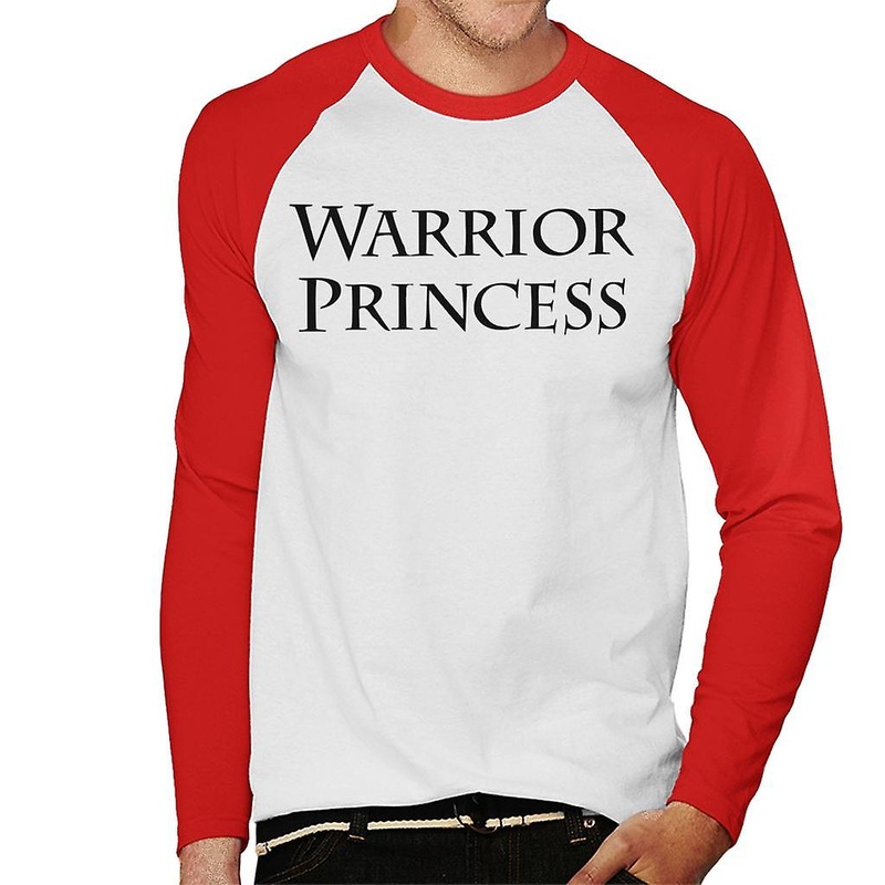 Xena Warrior Princess Text Men’s Baseball Long Sleeved T-Shirt