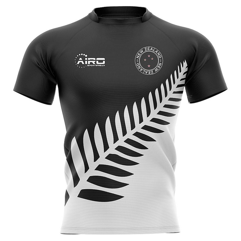 2025-2026 New Zealand All Blacks Fern Concept Rugby Shirt – Adult Long Sleeve
