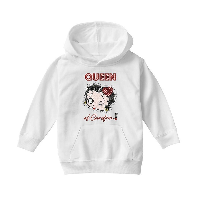Betty Boop Queen Of Carefree! Kid’s Hooded Sweatshirt