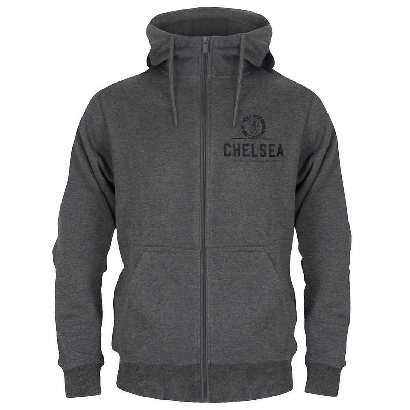 Chelsea Mens Hoody Zip Fleece OFFICIAL Football Gift