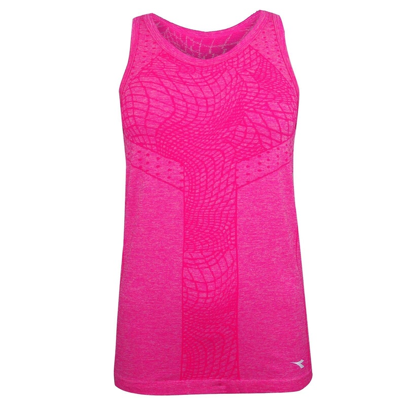 Diadora Seamless Tank Top Womens Tight Gym Running Vest 170380 97006