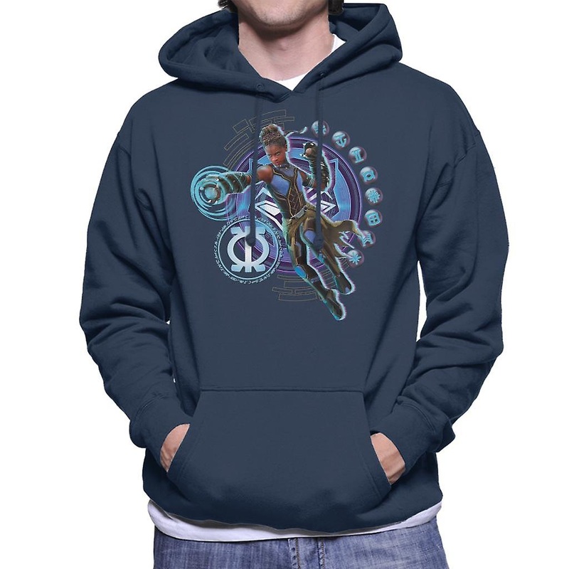 Marvel Black Panther Shuri Vibranium Gauntlet Purpose Symbol Men’s Hooded Sweatshirt