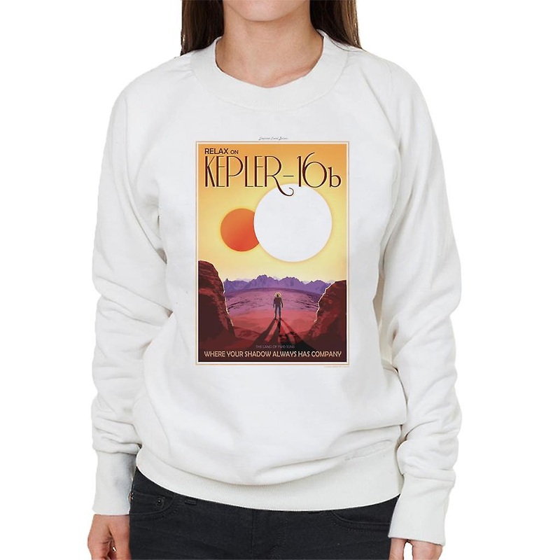 NASA Kelper 16b Interplanetary Travel Poster Women’s Sweatshirt