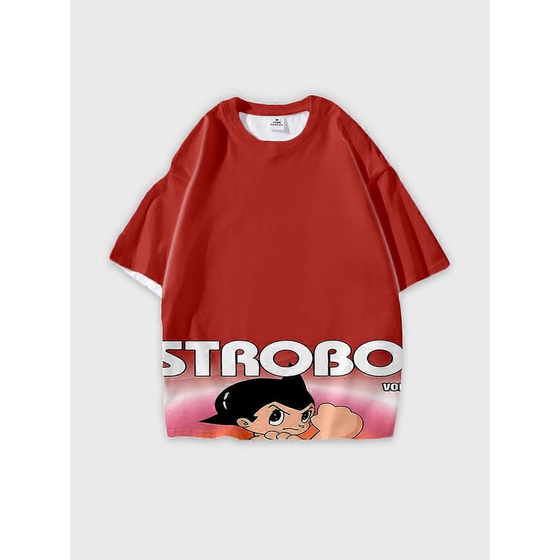 T-shirt round neck Cartoon Role Pattern loose short sleeve JW4776