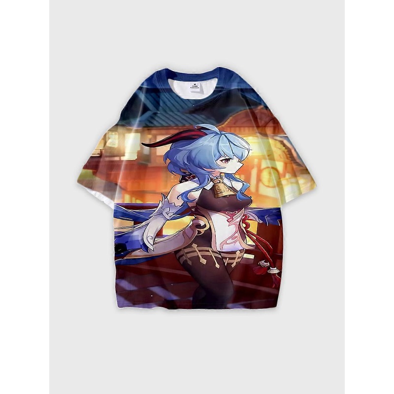 T-shirt short sleeve round neck summer casual loose C1240