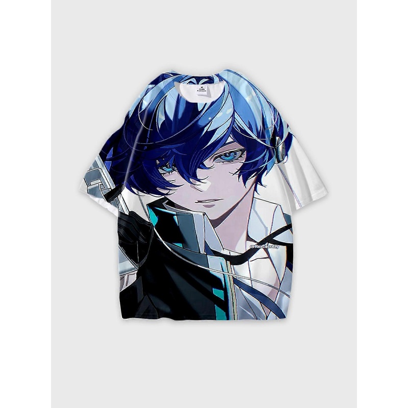 T-Shirt Short Sleeve Round Neck, Summer Casual Loose Graphic Tee, Unisex PERSONA V3787