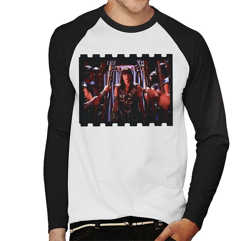 Xena Warrior Princess And Her Soldiers Men’s Baseball Long Sleeved T-Shirt