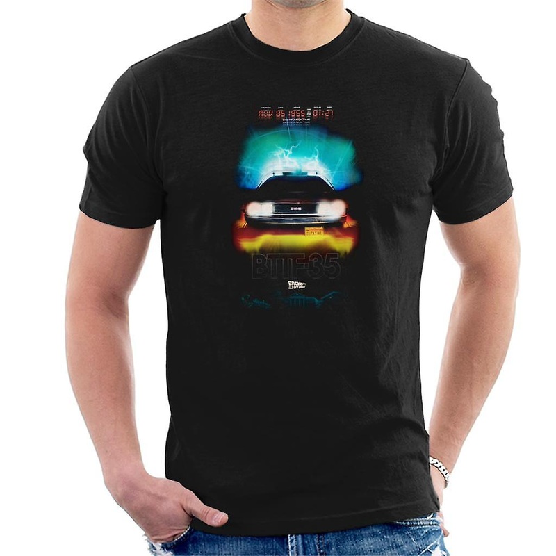 Back to the Future Delorean Headlights Design Men’s T-Shirt