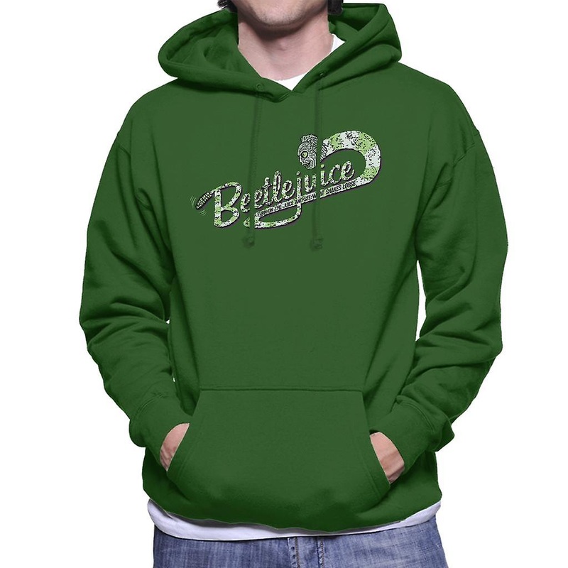 Beetlejuice Logo Turn On The Juice Men’s Hooded Sweatshirt
